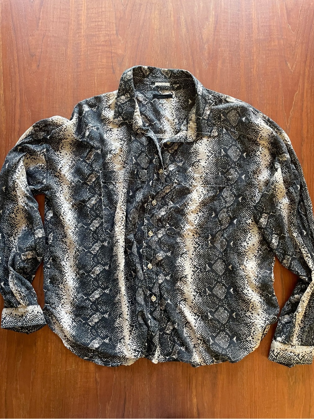 MOTHER The Thin Veil Boa Babe oversized shirt L
